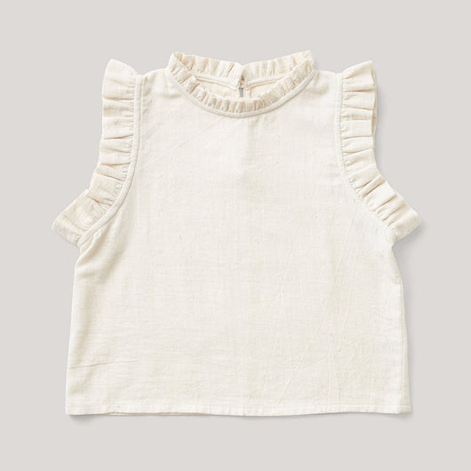 Camiseta Infantil de Algodón y Lino con Detalles de Madera - Image 11
