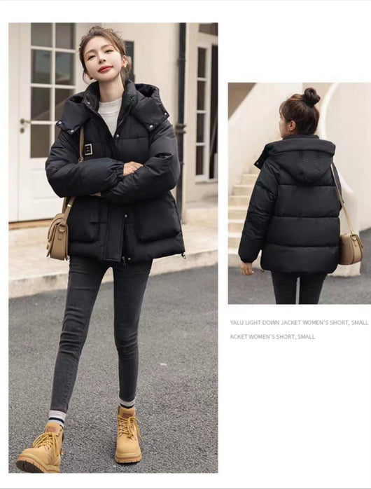 Abrigo Térmico Suelto con Capucha para Mujer - Diseño Chic y Aislante - Image 14