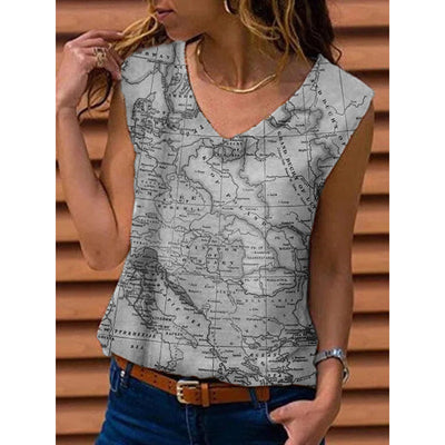 Camiseta Mujer Estampado Mapa Viajera - Image 6