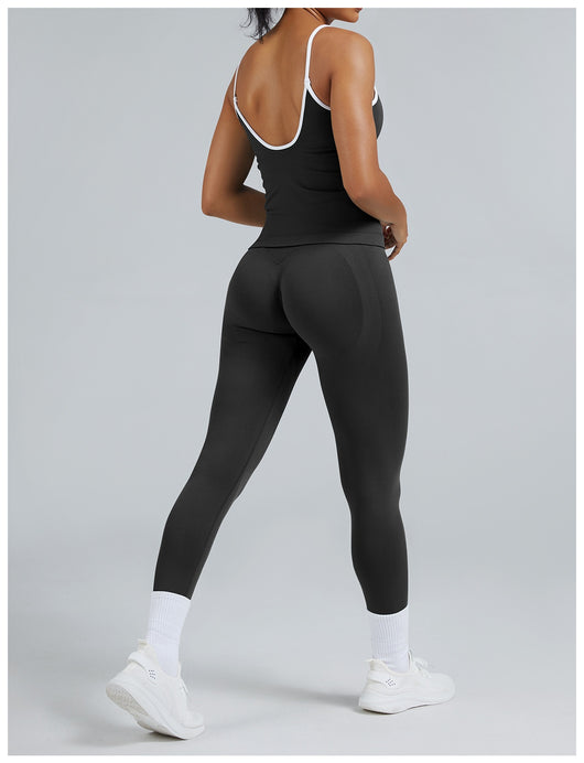 Chaleco Deportivo Mujer Espalda Descubierta Contraste de Colores - Image 30
