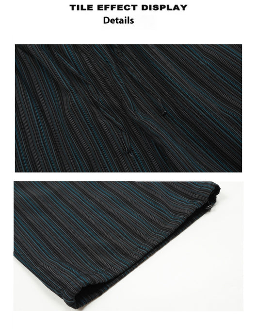 Pantalones Anchos de Rayas Vintage Americano - Casual y Cómodo para Mujer - Image 8