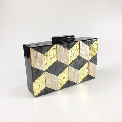 Clutch de Fiesta Vintage con Lentejuelas y Diseño Geométrico - Image 6