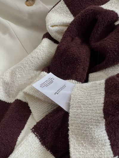 Suéter de Algodón Orgánico con Patrón Ajedrez y Combinación de Colores para Mujer - Image 4