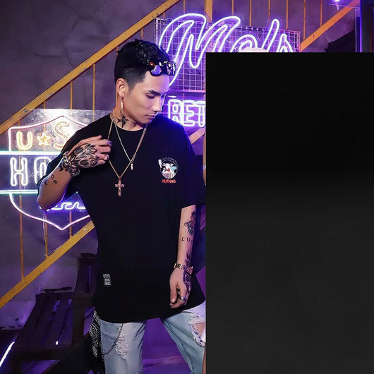 Camiseta Hip Hop Suelta Verano Unisex Estilo León Despierto - Outfit de Pareja - Image 21
