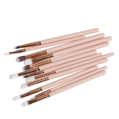 Set de 12 Brochas Profesionales para Ojos y Maquillaje - Image 5