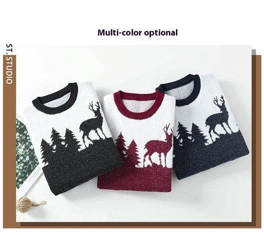 Suéter Pullover Hombre Cuello Redondo Jacquard - Image 15