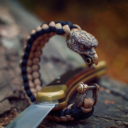 Pulsera de Supervivencia Eagle EDC Ajustable para Hombre y Mujer