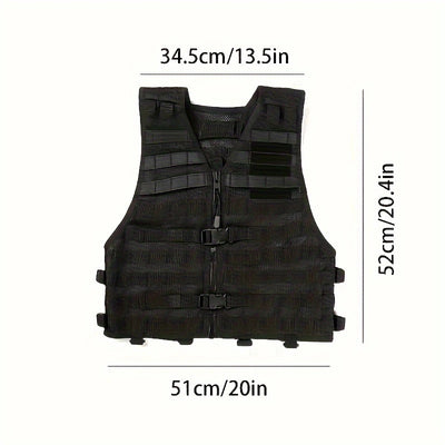 Chaleco Táctico Protector Negro para Actividades al Aire Libre - Image 8