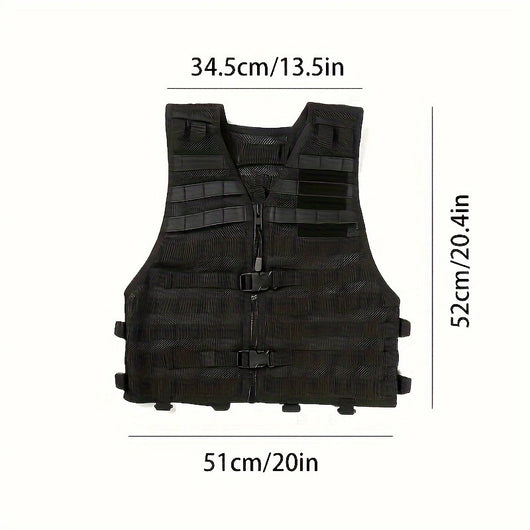 Chaleco Táctico Protector Negro para Actividades al Aire Libre - Image 8