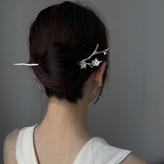 Horquilla de Flor de Cerezo Diseño Exclusivo Accesorios para Cabello Estilo Chino