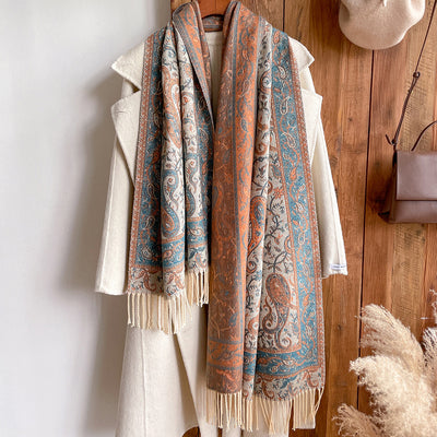 Chal Étnico de Cachemira Artificial para Mujer - Estilo Bohemio - Image 11