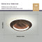 Walnut wood Round White light - 20cm