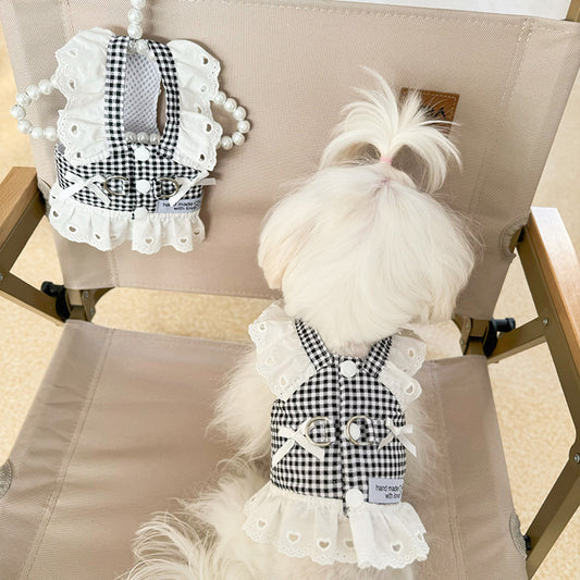 Vestido Pastoral Ligero para Perros y Gatos con Arnés de Tracción - Image 2