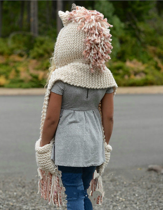 Capa Bufanda de Lana con Flecos Elegante - Image 3