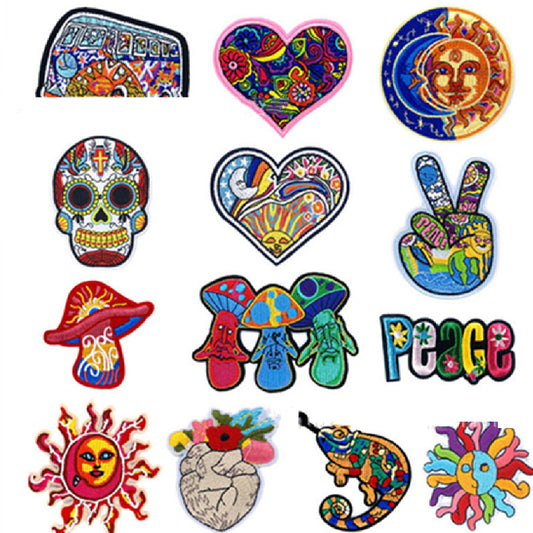 Protector Solar para Auto con Tela Bordada Love