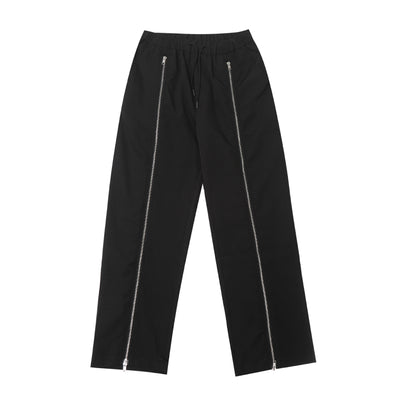 Pantalones Anchos de Pierna Ancha en Negro con Cierre - Image 22