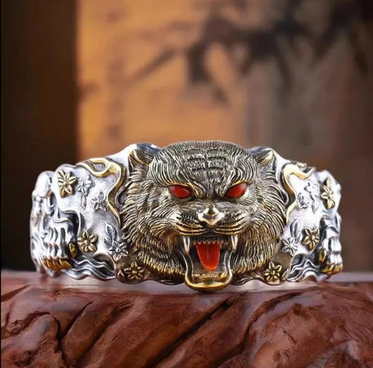 Pulsera Tigre Chino Estilo Audaz con Presencia Dominante - Image 7