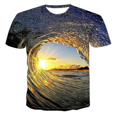 Camiseta Estampado Olas del Mar Transpirable - Image 5