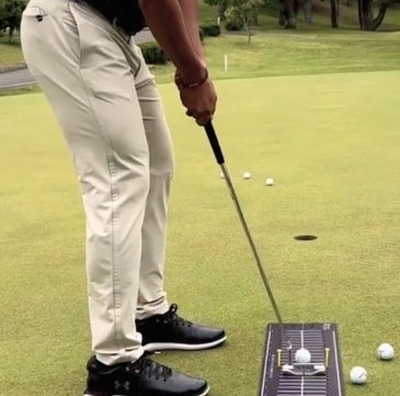 Tapete de Práctica de Golf con Guía de Trayectoria para Putting