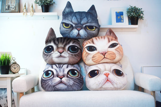 Almohada Gato de Peluche para Sofá y Cama - Image 9