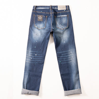 Jeans para Hombre con Efecto Spray Paint y Lavado Tinta Artística - Image 5