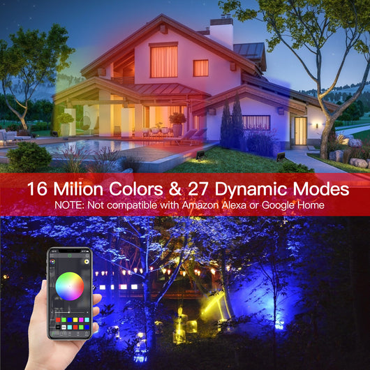Foco LED RGB 20W Inteligente con Bluetooth, Control por Voz y Temporizador - Image 14