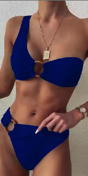 Bikini Dos Piezas con Abertura Lateral Sexy para Playa - Image 8