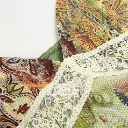 Chaleco Estampado Vintage con Tirantes - Image 10