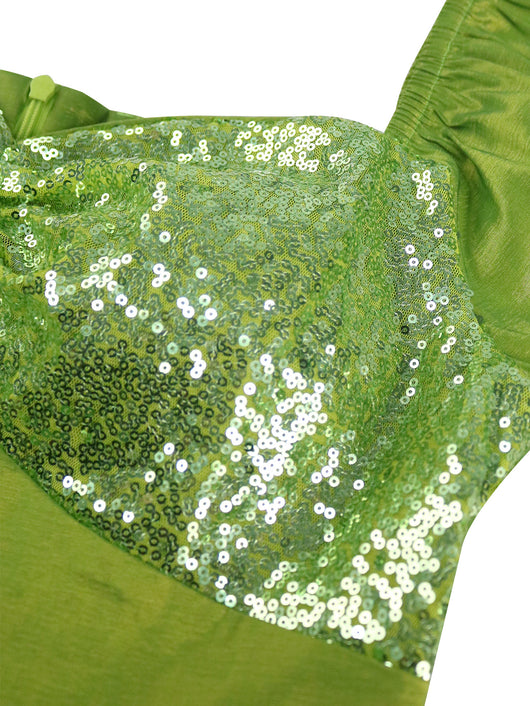 Vestido de Noche Elegante con Lentejuelas y Volantes - Image 10