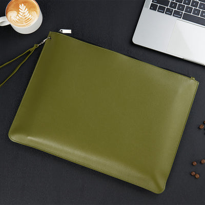 Organizador de Cuero Impermeable de Alta Capacidad para Contratos y Documentos - Image 13