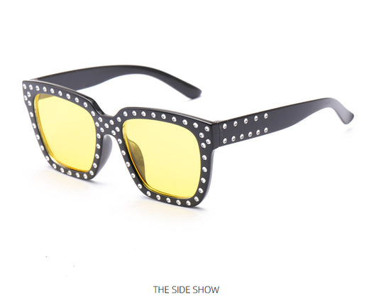 Gafas de Sol Grandes con Strass Estilo Europeo y Americano para Mujer - Image 24