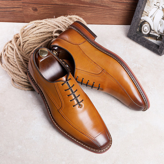 Zapatos de Cuero Retro para Hombre - Estilo Clásico Trendy - Image 11