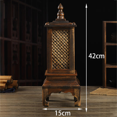Lámpara de Mesa Retro Bambú para Mesita de Noche - Image 19