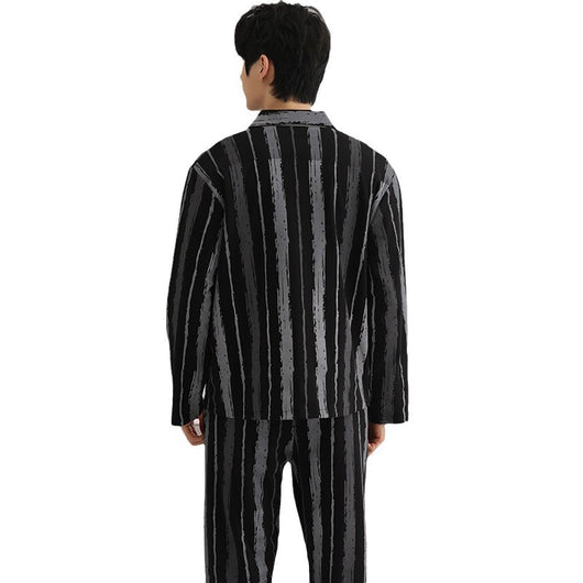 Cardigan y Pantalón Suelto de Solapa - Pijama Casual para Casa - Image 4