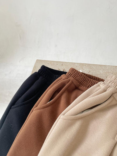 Pantalones Casuales Acolchados de Terciopelo Coreanos para Niños - Image 13