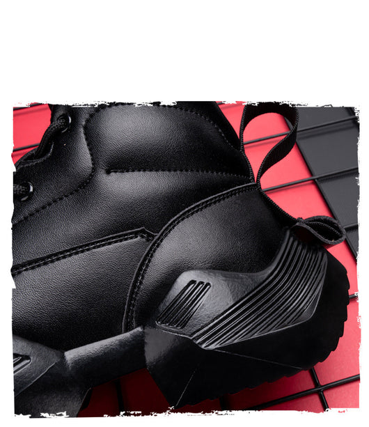 Zapatillas Altas Samurai para Hombre - Estilo Clásico Negro - Image 16