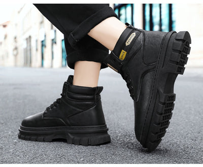Botas Martin Altas para Hombre Estilo Británico de Trabajo - Image 32
