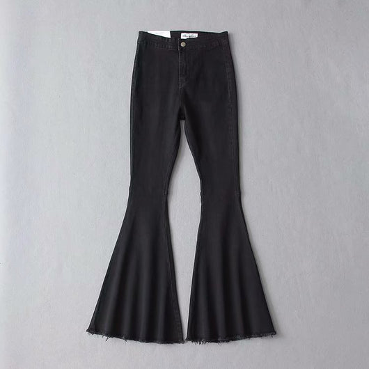 Pantalones Denim Acampanados Cintura Alta - Image 9