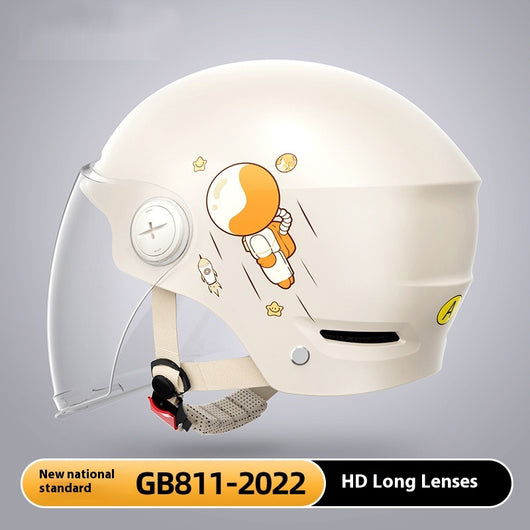 Casco de Moto Eléctrica Semiabierto de Seguridad Unisex Verano - Image 6