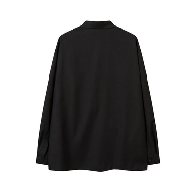 Camisa Plisada Suelta de Manga Larga para Hombre - Diseño Moderno y Elegante - Image 16