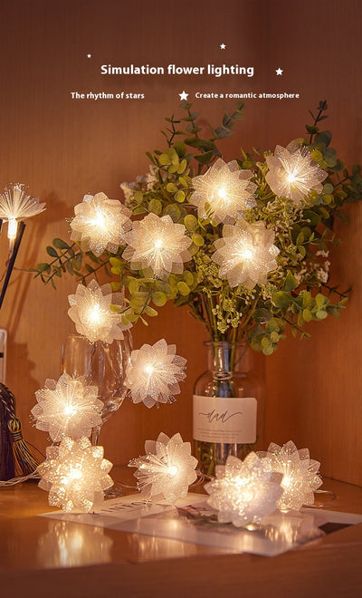 Guirnalda de Luces LED con Fibra Óptica Floral Intermitente para Bodas - Image 11
