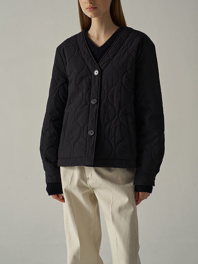 Chaqueta Corta de Algodón Acolchada Ligera para Mujer - Image 11