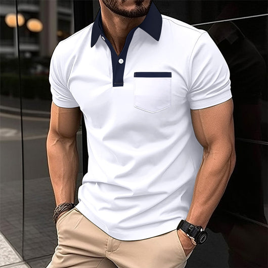 Polo Slim Fit con Bolsillo de Solapa para Hombre - Image 2