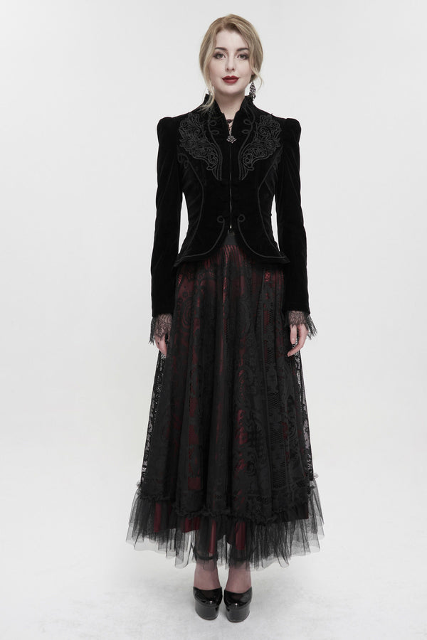 Abrigo Gótico para Presentaciones de Magia - Chaqueta Elegante para Mujeres