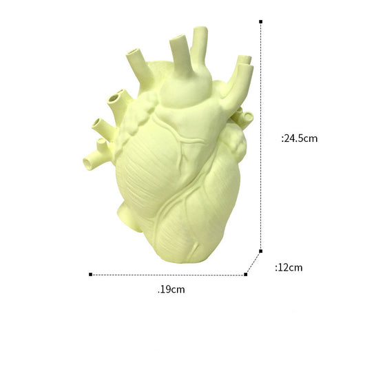 Florero Decorativo en Forma de Corazón, Estilo Nórdico, Escultura de Cerámica para el Hogar - Image 16