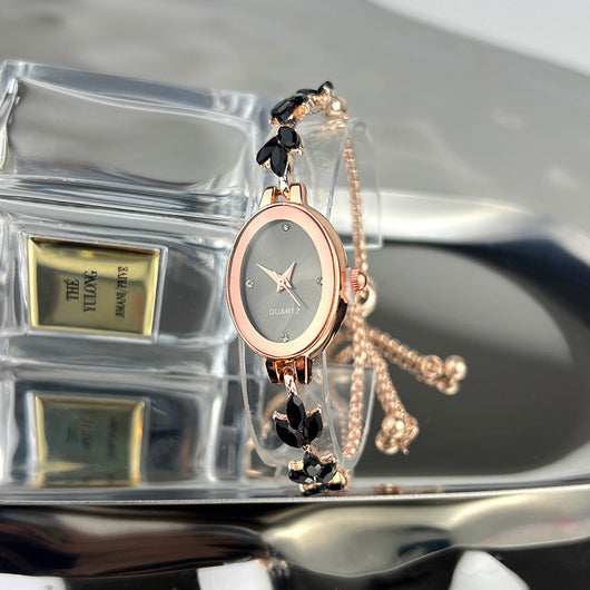 Reloj Pulsera Ovalado de Lujo Retro - Cuarzo de Alta Gama para Mujer - Image 33