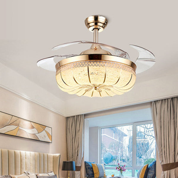 Ventilador de Techo LED con Luz Regulable para Comedor y Dormitorio