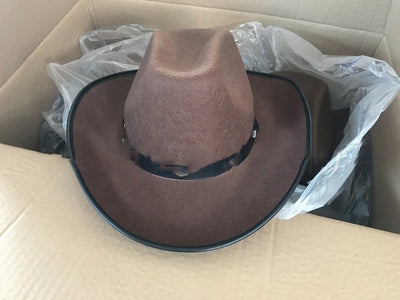 Sombrero Vaquero Infantil de Fieltro Poliéster con Ala Grande - Image 6