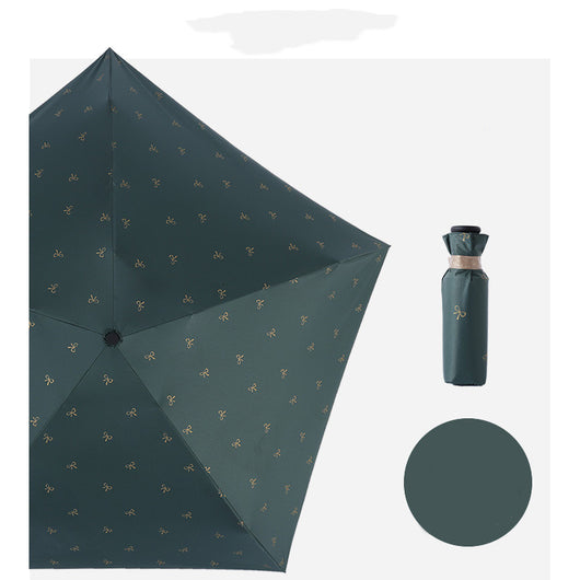 Paraguas Compacto Protección UV Portátil Bolsillo Negro - Image 14