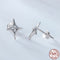 Aretes de Plata Esterlina 925 con Diseño de Estrella Hueca Personalizable Estilo Moderno